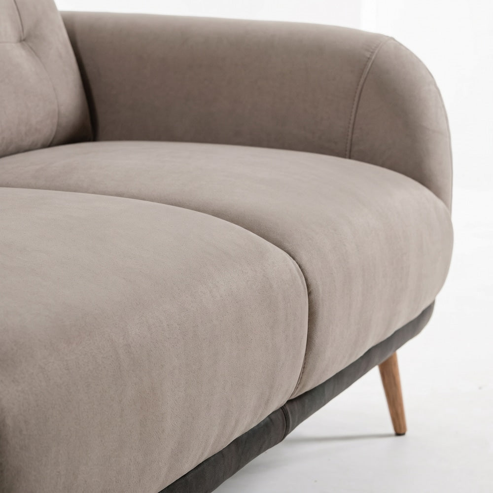 SOFA DOBLE ALMA TAPIZ /MICROCUERO · Taupe · 1