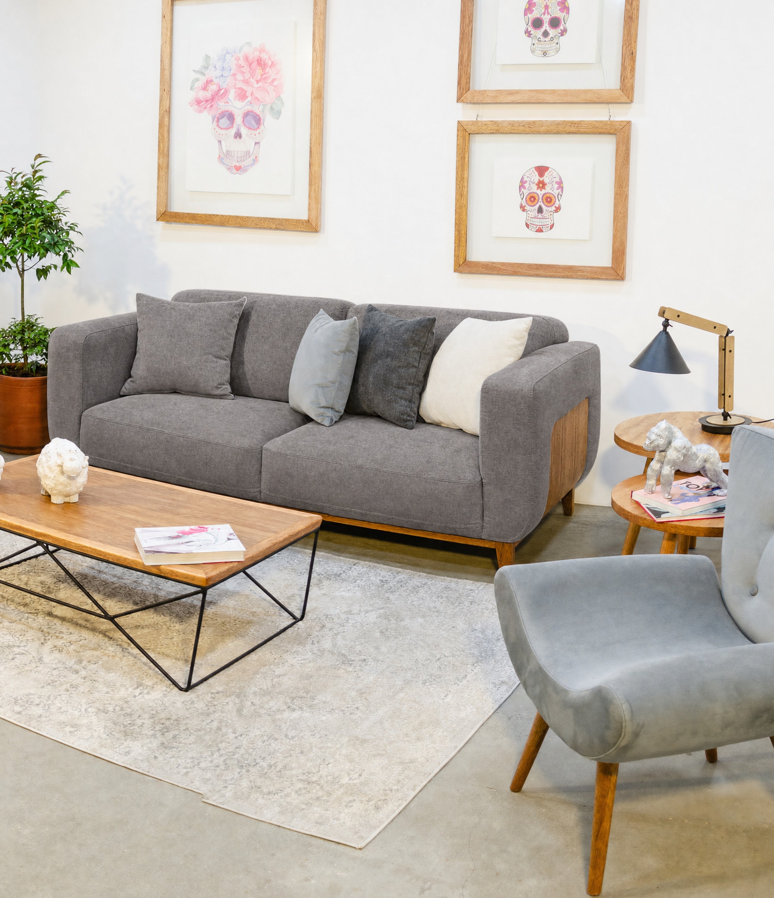 SOFÁ TRIPLE ANZU · Gris · 4