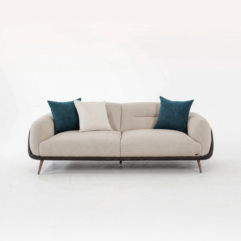 SOFA TRIPLE ALMA TAPIZ/ MICROCUERO · Taupe · 2