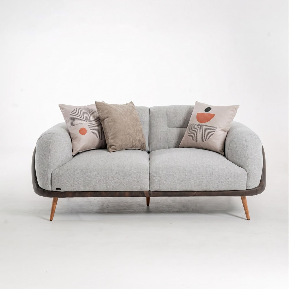 SOFA DOBLE ALMA TAPIZ /MICROCUERO · Plata · 1