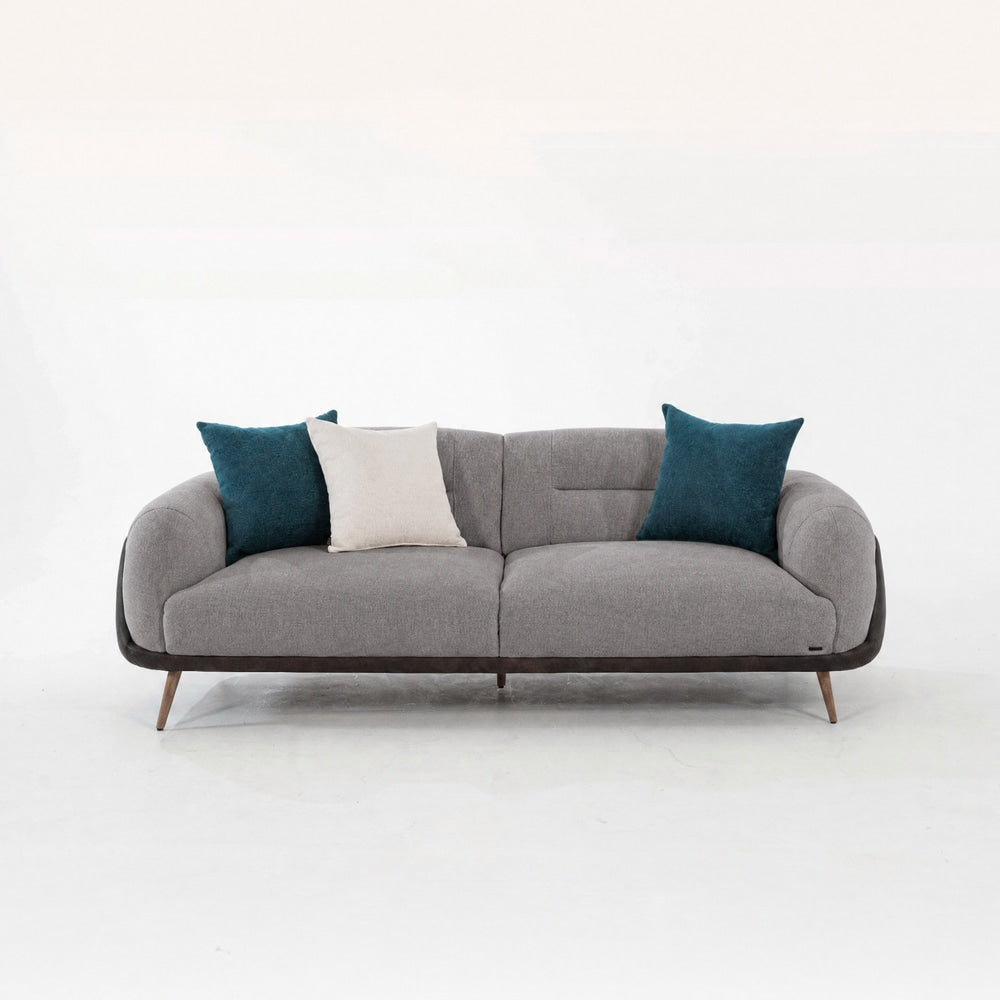 SOFA TRIPLE ALMA TAPIZ/ MICROCUERO · Gris · 1