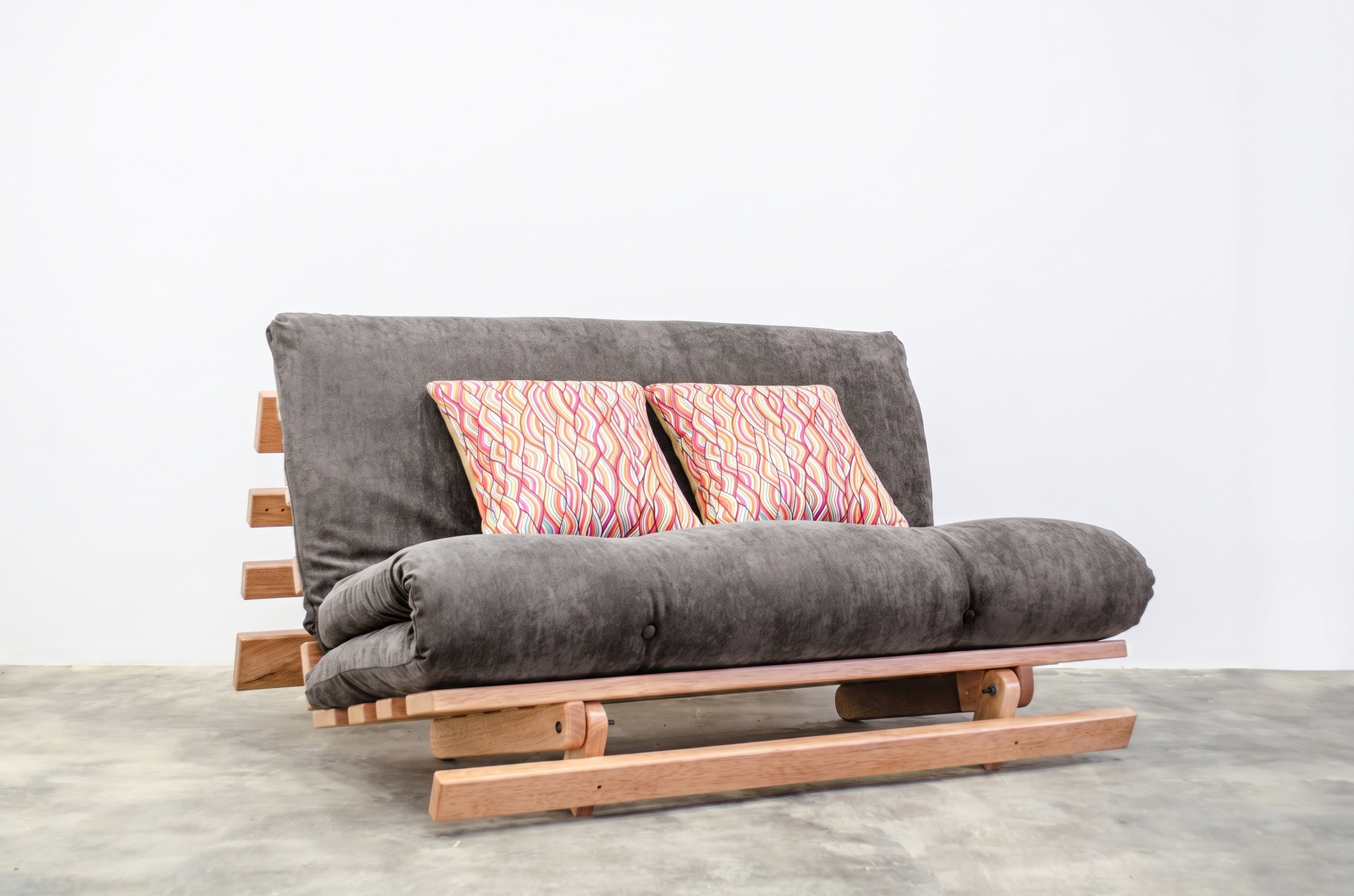 SOFÁ CAMA FUTON · Gris · 4
