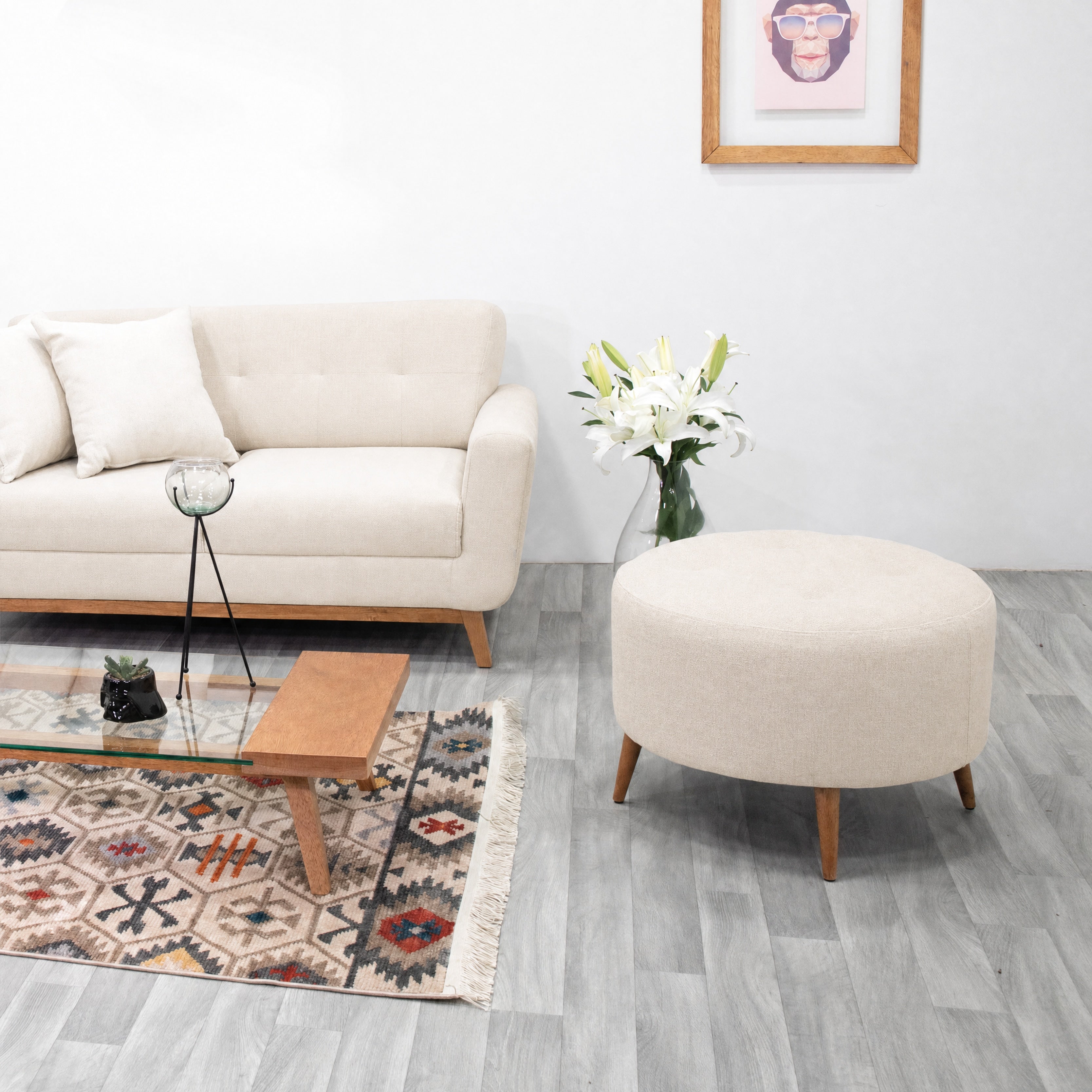 PUFF ARRAYANES · Crema · 1