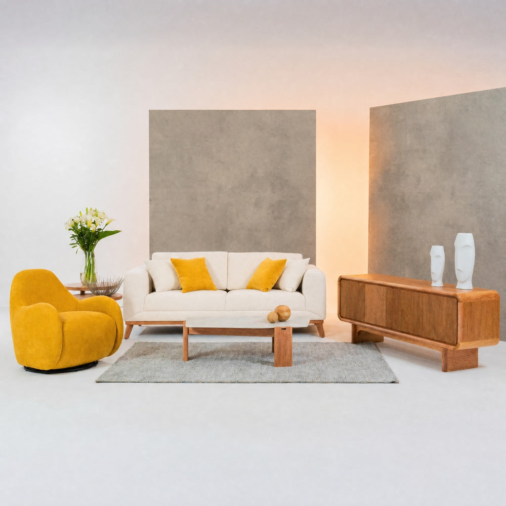 SOFA TRIPLE ANTISANA · Crema · 2