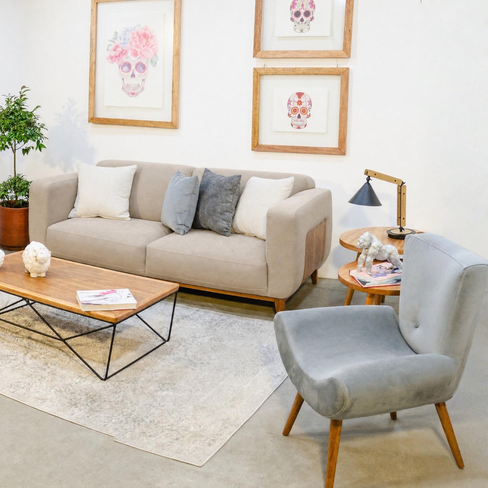 SOFÁ TRIPLE ANZU · Taupe · 1