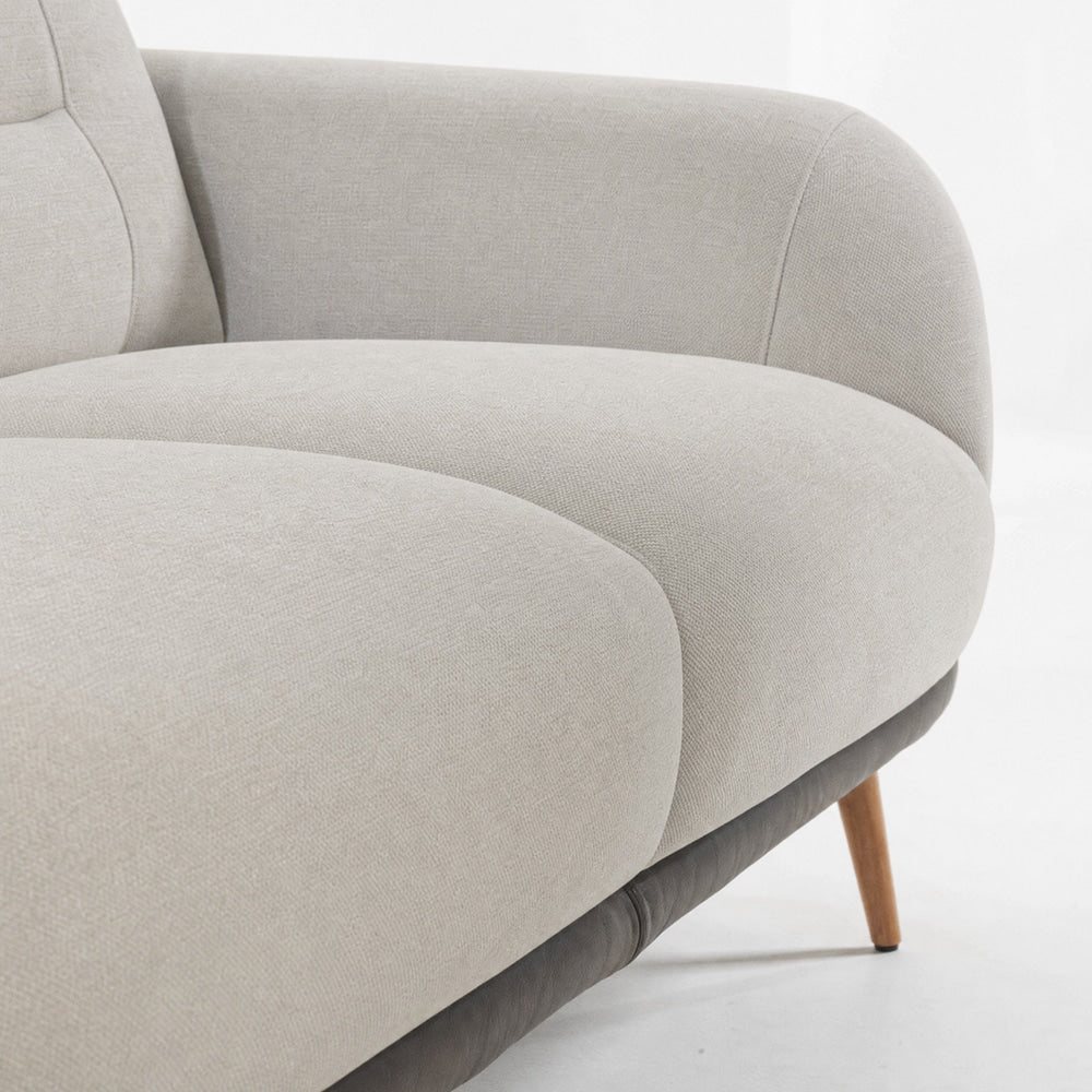 SOFA DOBLE ALMA TAPIZ /MICROCUERO · Plata · 2