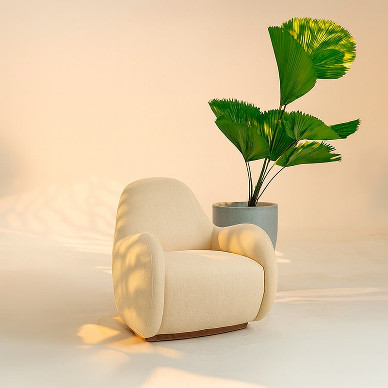 BUTACA ARCADIA GIRATORIA · Crema · 1