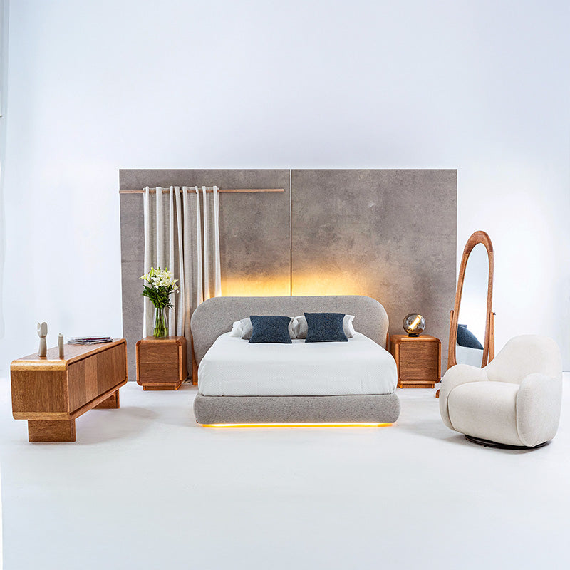 CAMA LUMEN · Gris