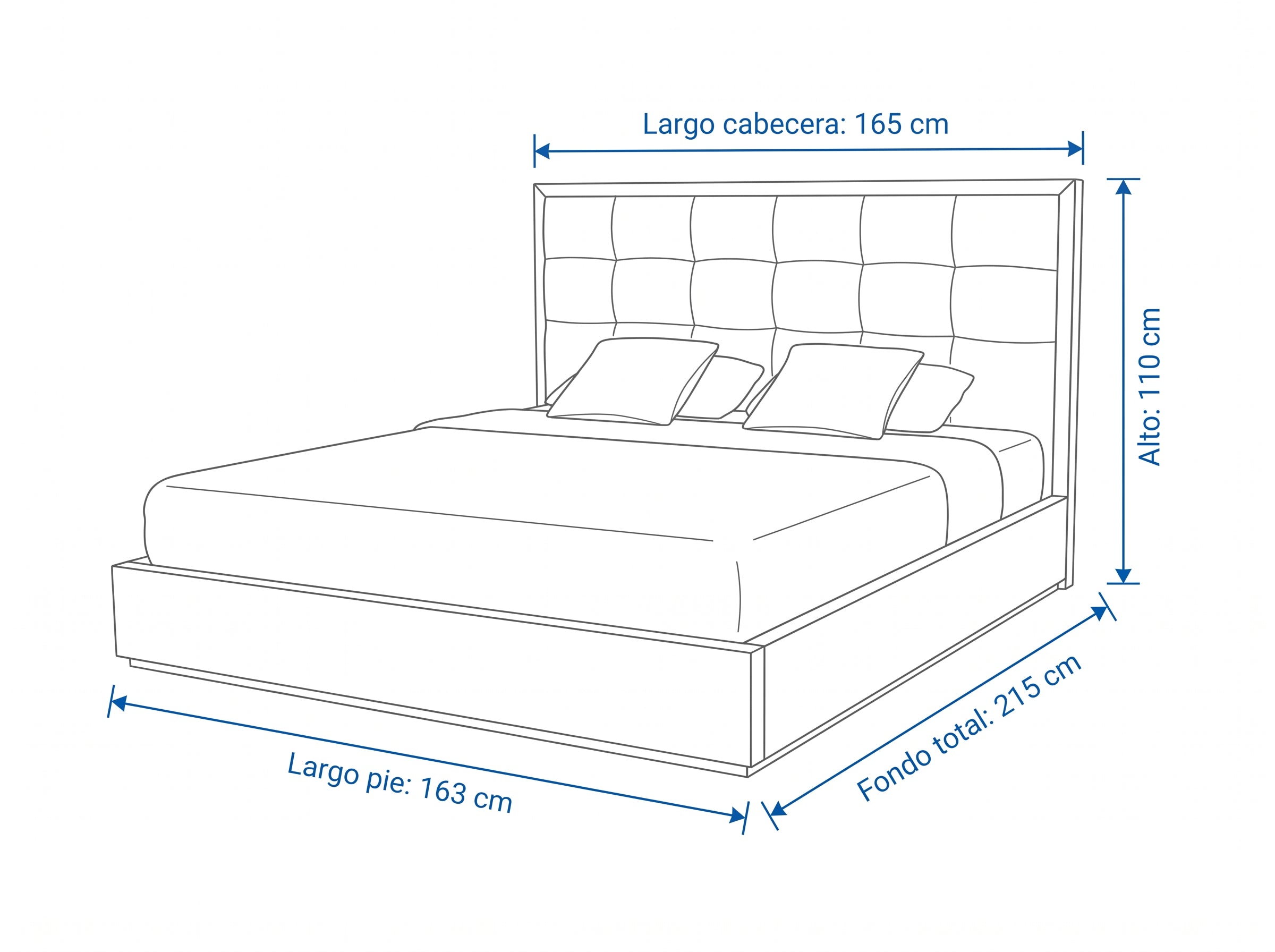 Dimensiones — CAMA CABOGANA · 2