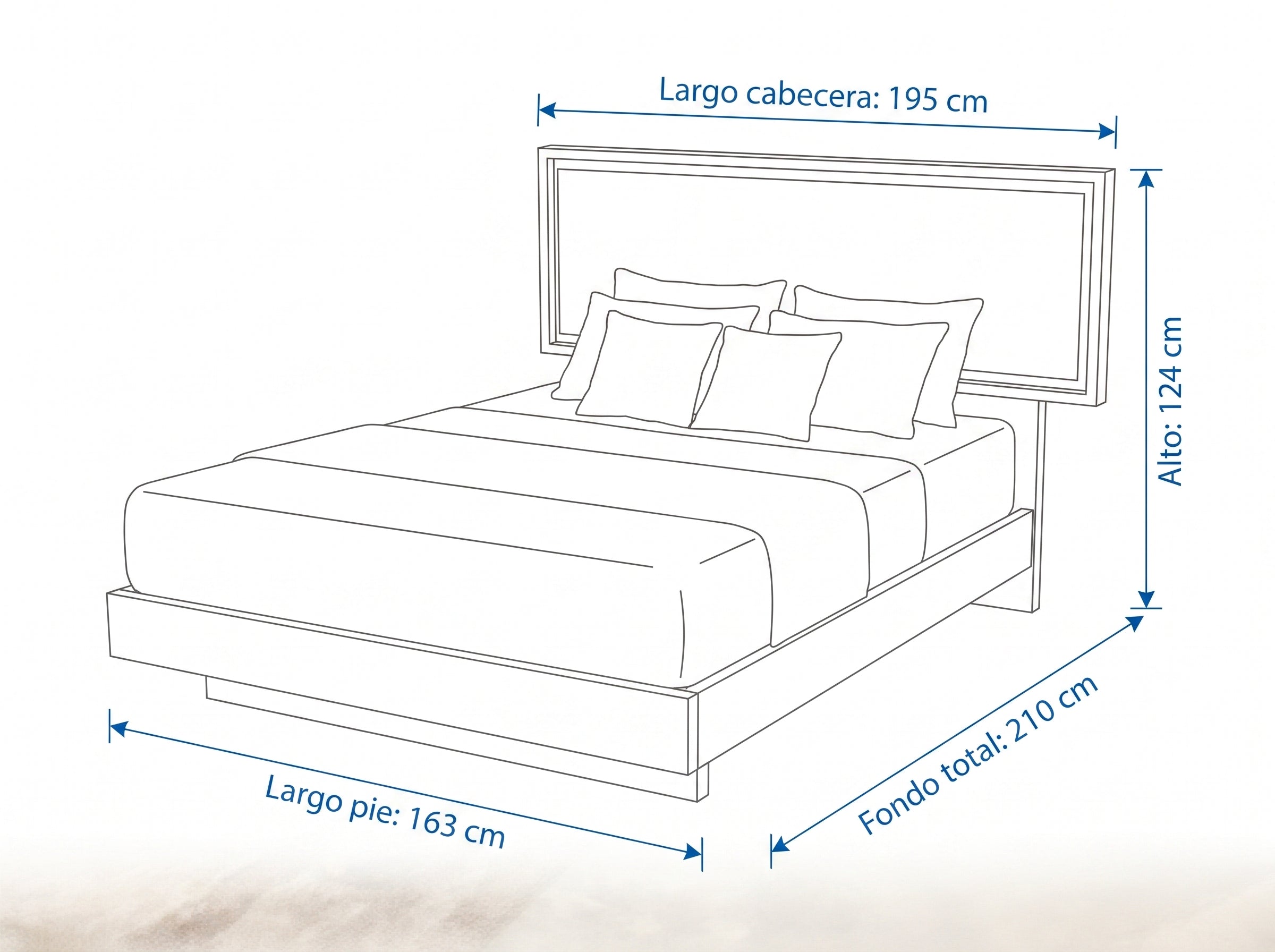 Dimensiones — CAMA PACOCHE · 2