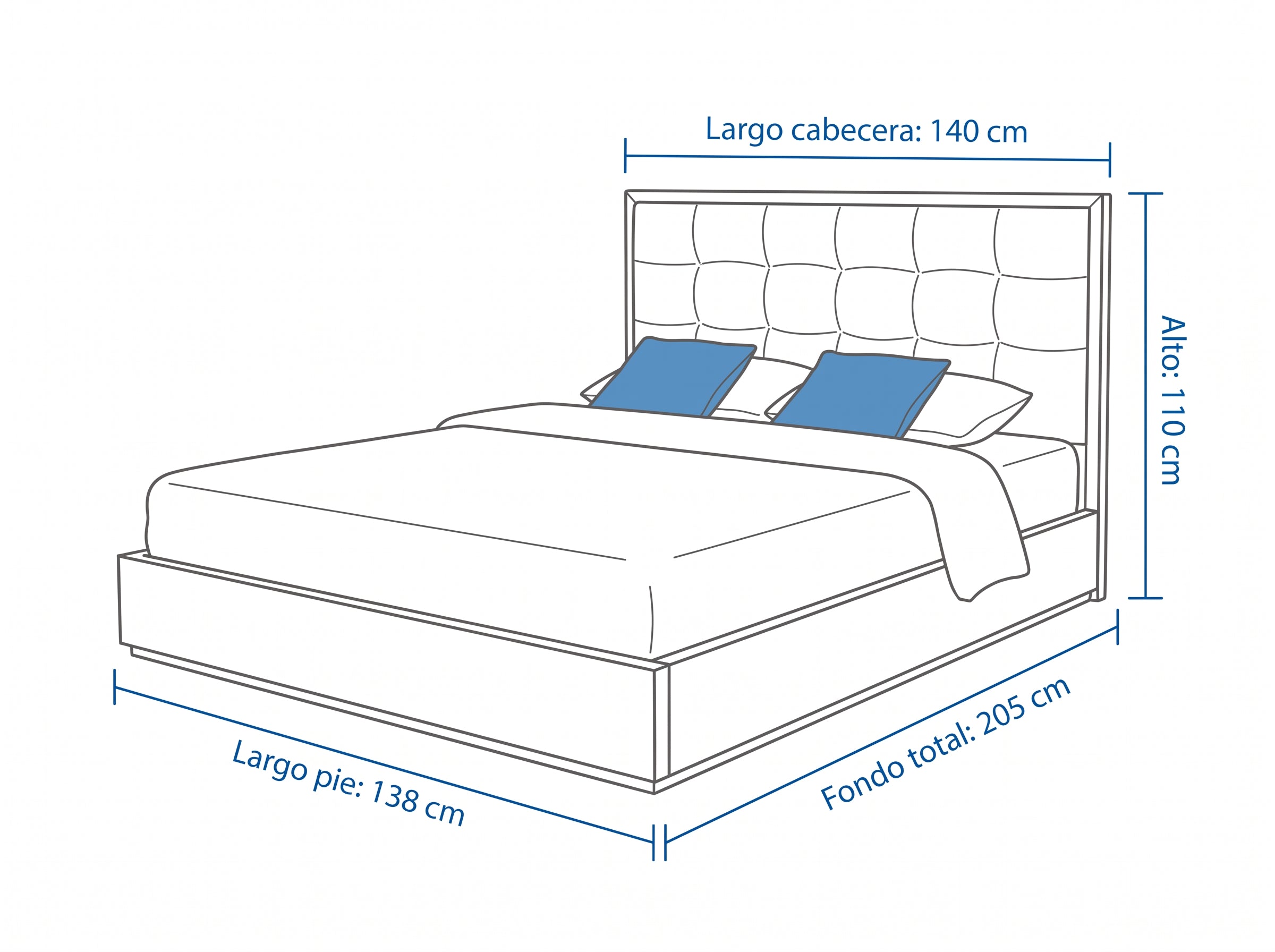 Dimensiones — CAMA CABOGANA · 3