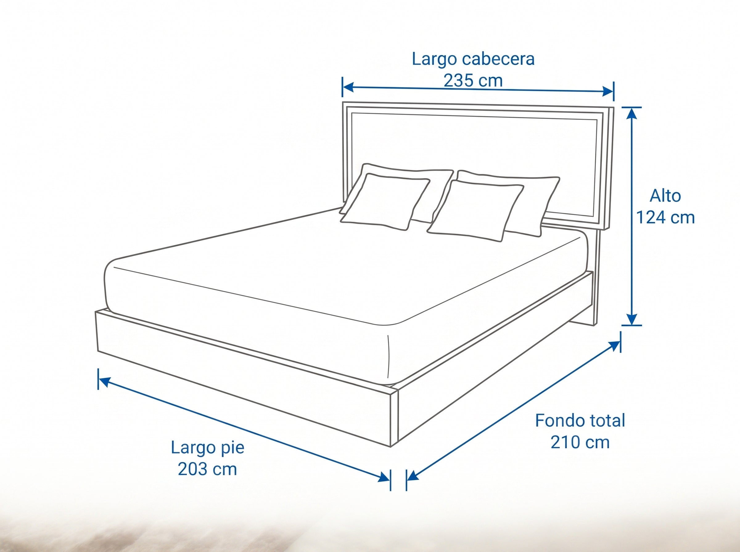 Dimensiones — CAMA PACOCHE · 1
