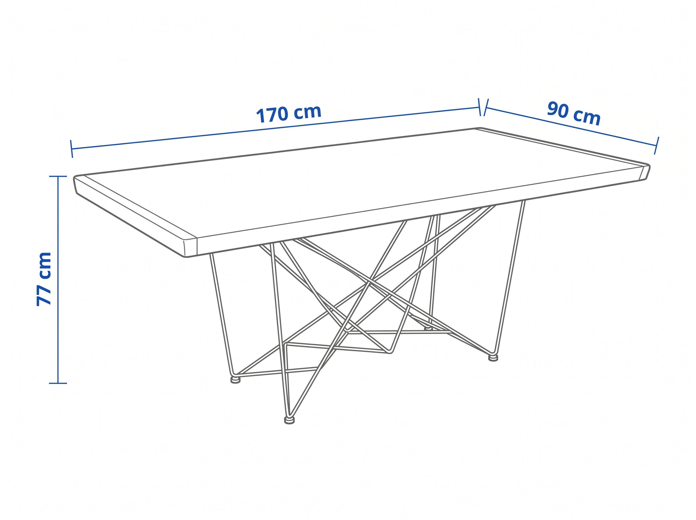 Dimensiones — MESA COMEDOR ILINIZAS MADERA · 1