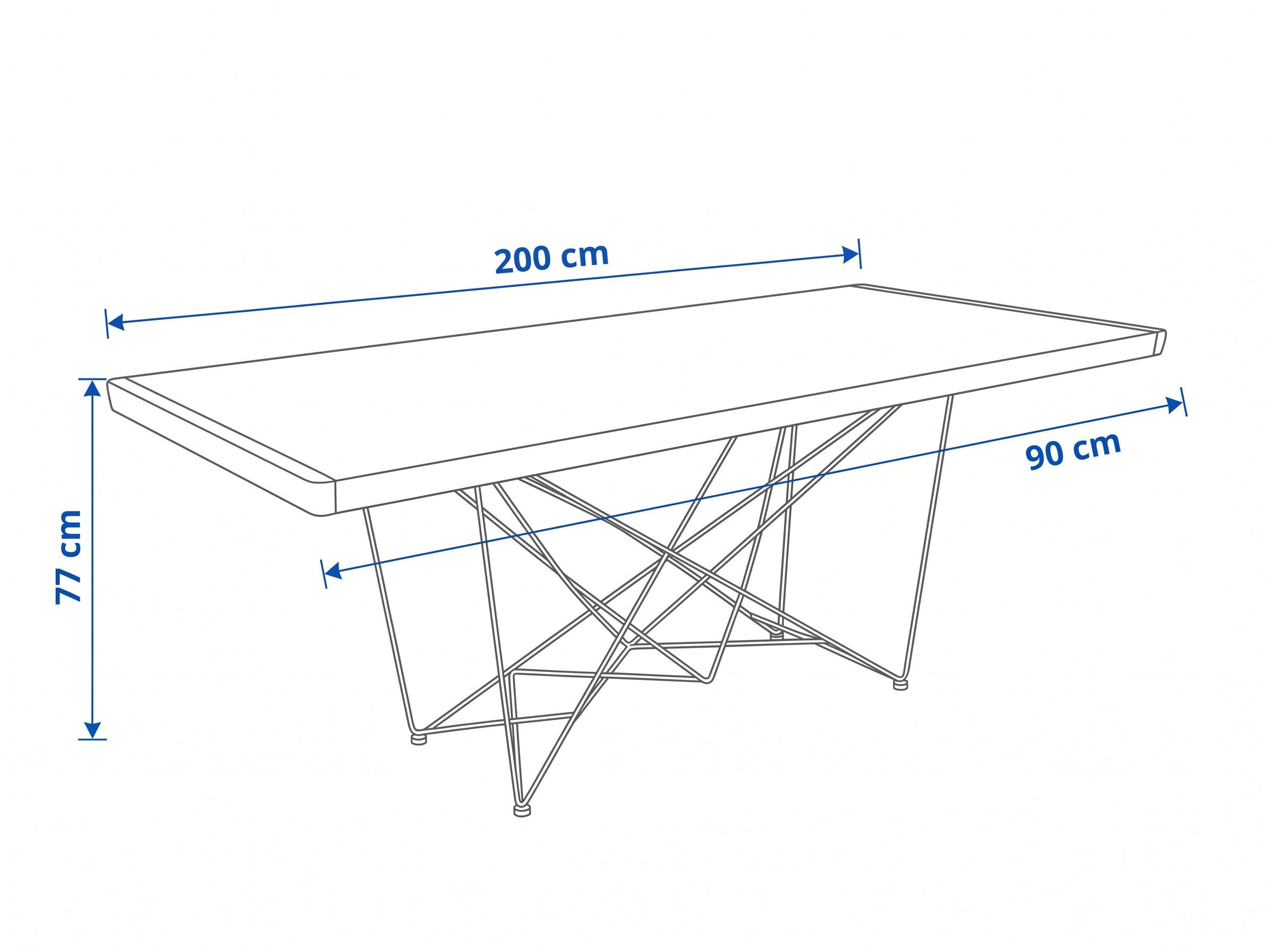 Dimensiones — MESA COMEDOR ILINIZAS MADERA · 2