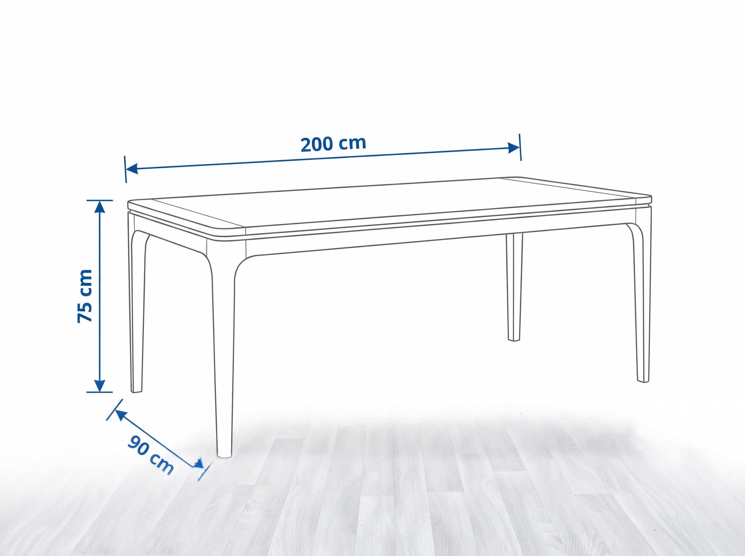 Dimensiones — MESA COMEDOR ILALO · 1