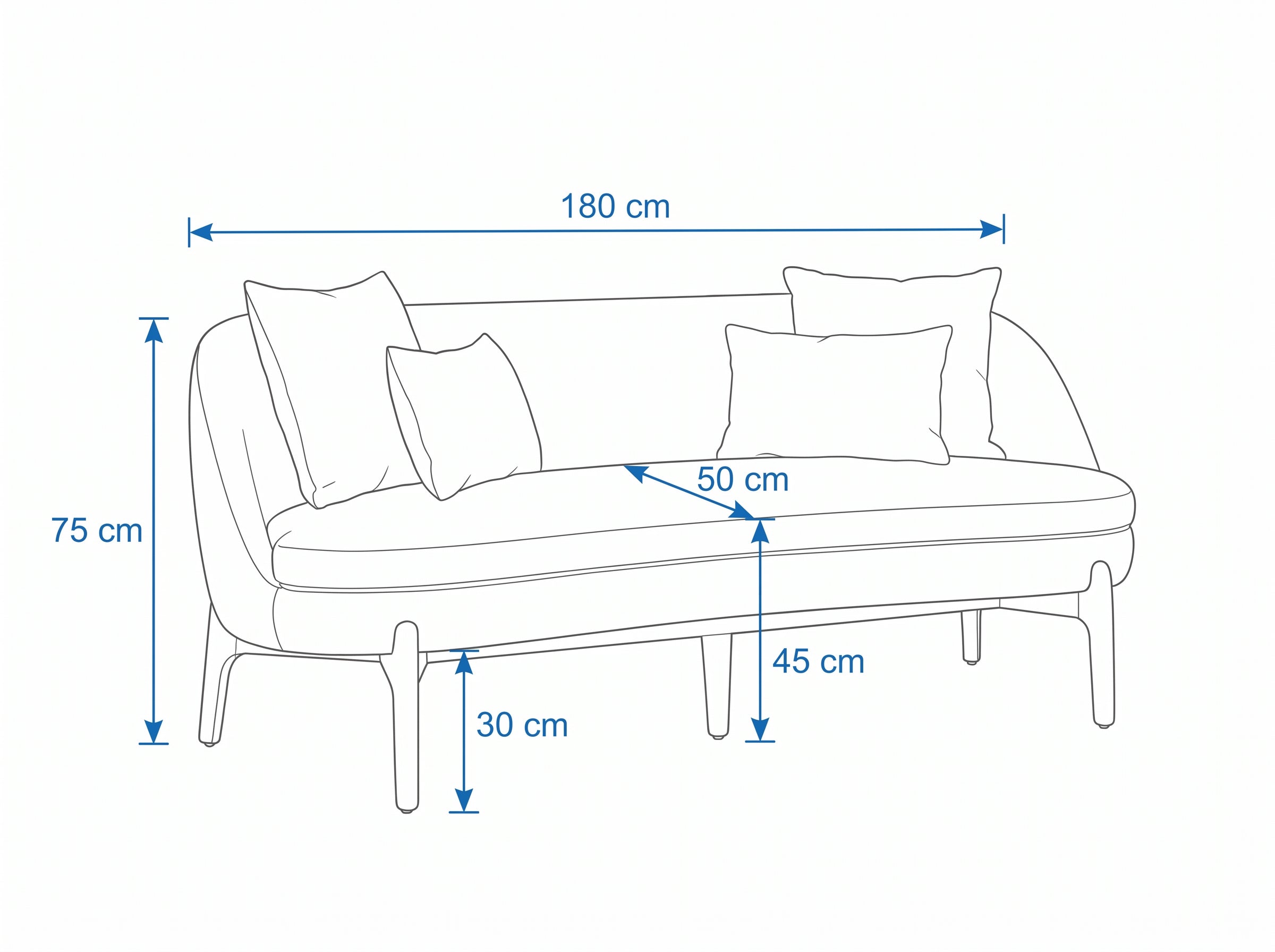 Dimensiones — SOFA TRIPLE SAMAN