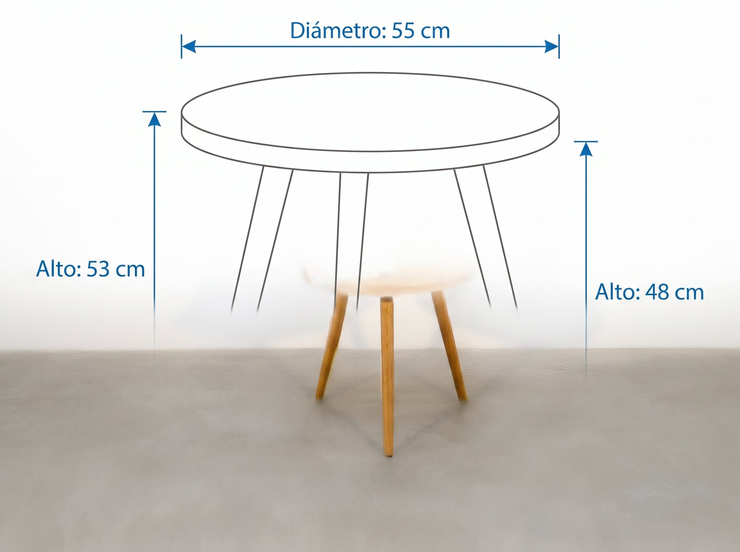 Dimensiones — MESA ESQ BAJA JATÚN