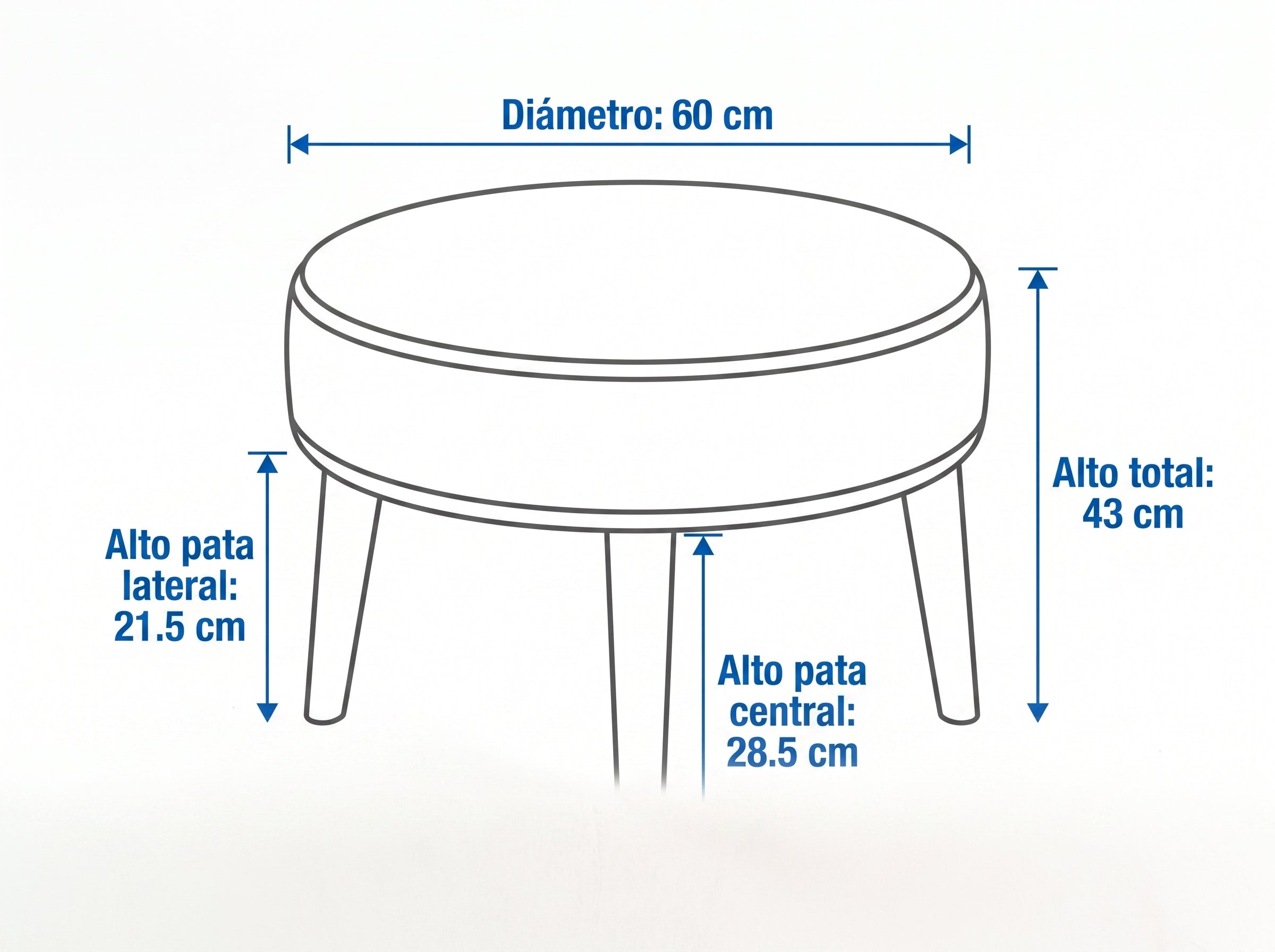 Dimensiones — PUFF SAMAN