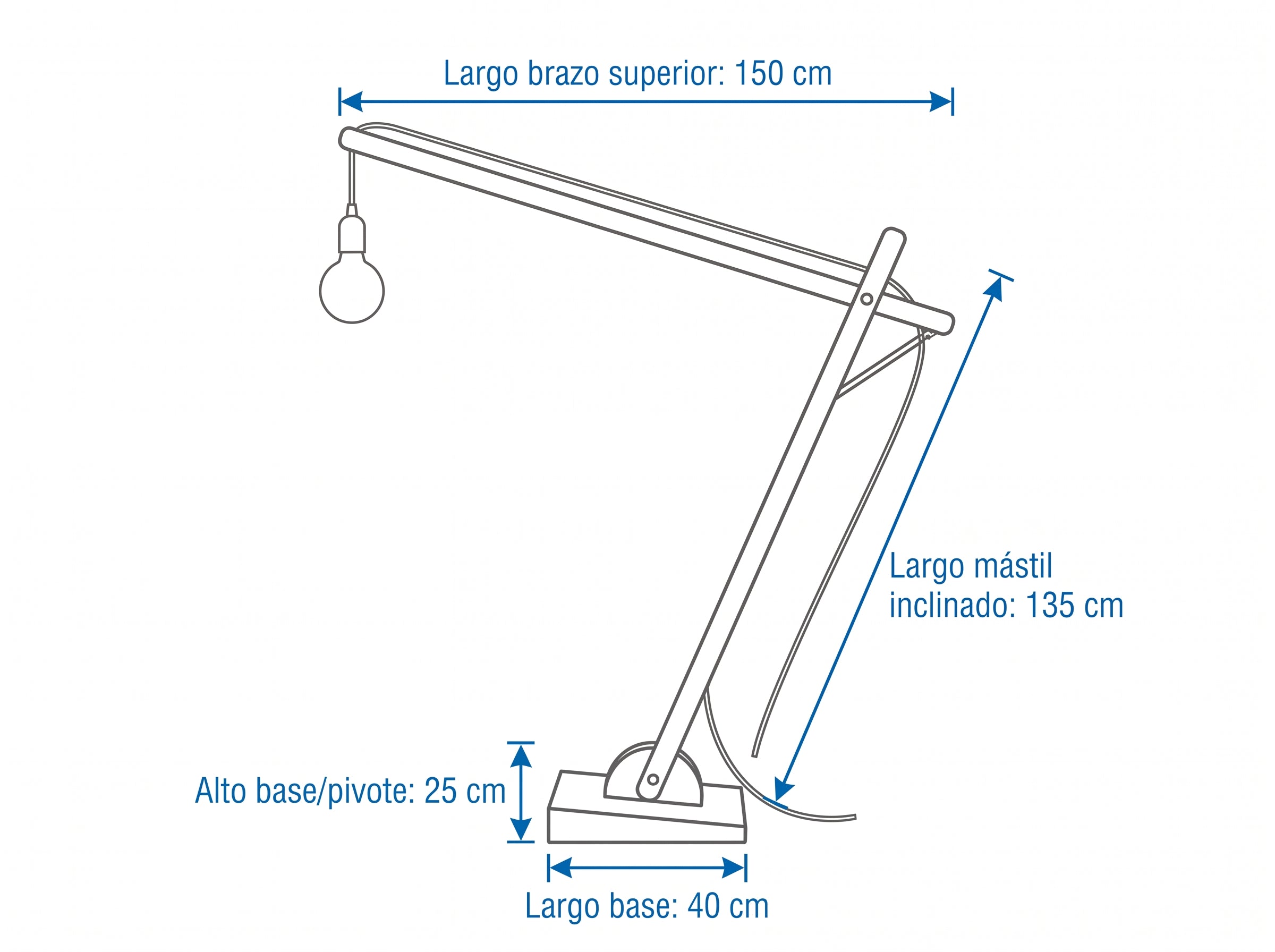 Dimensiones — LAMPARA ILINIZAS