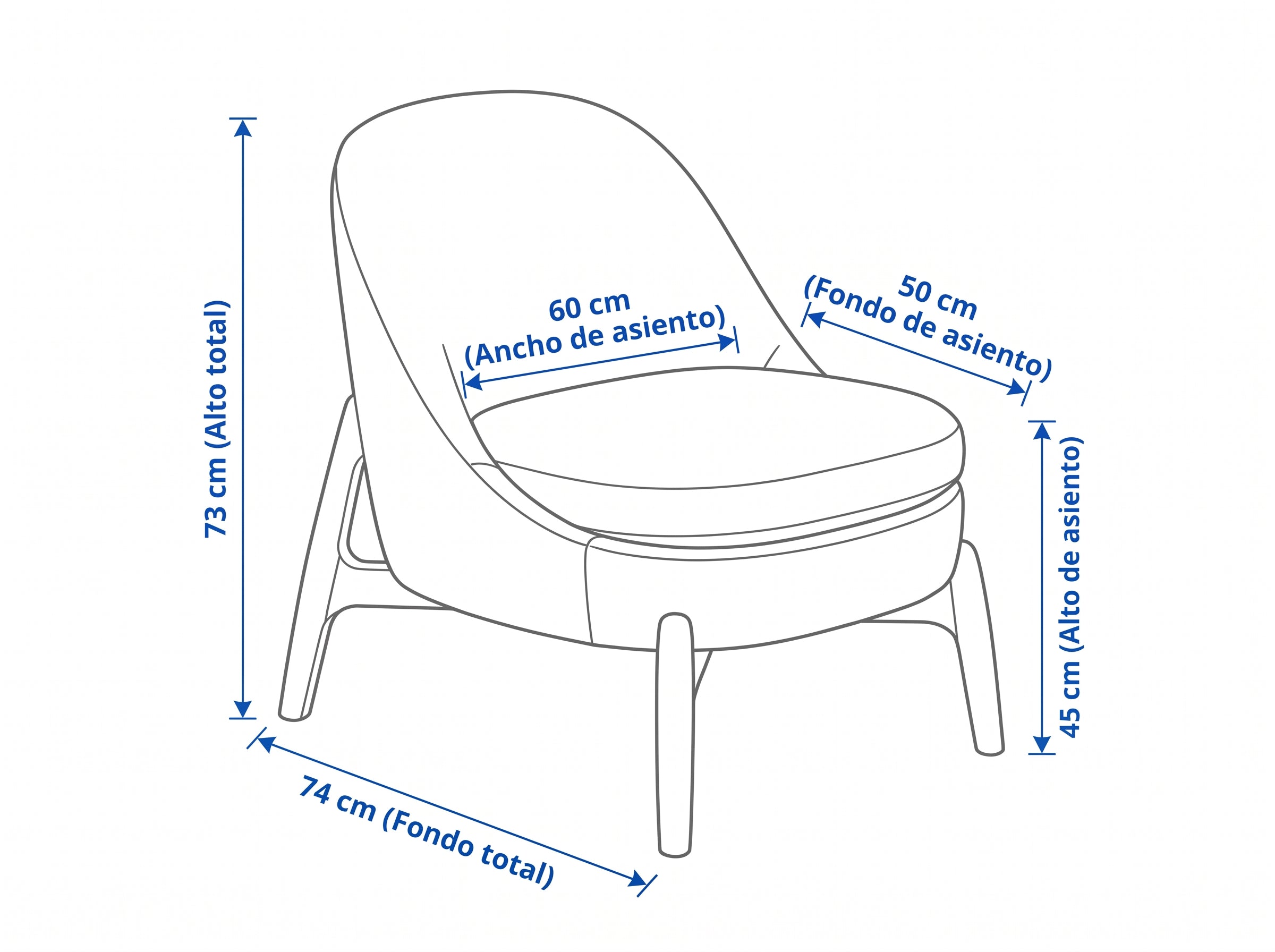 Dimensiones — BUTACA SAMAN