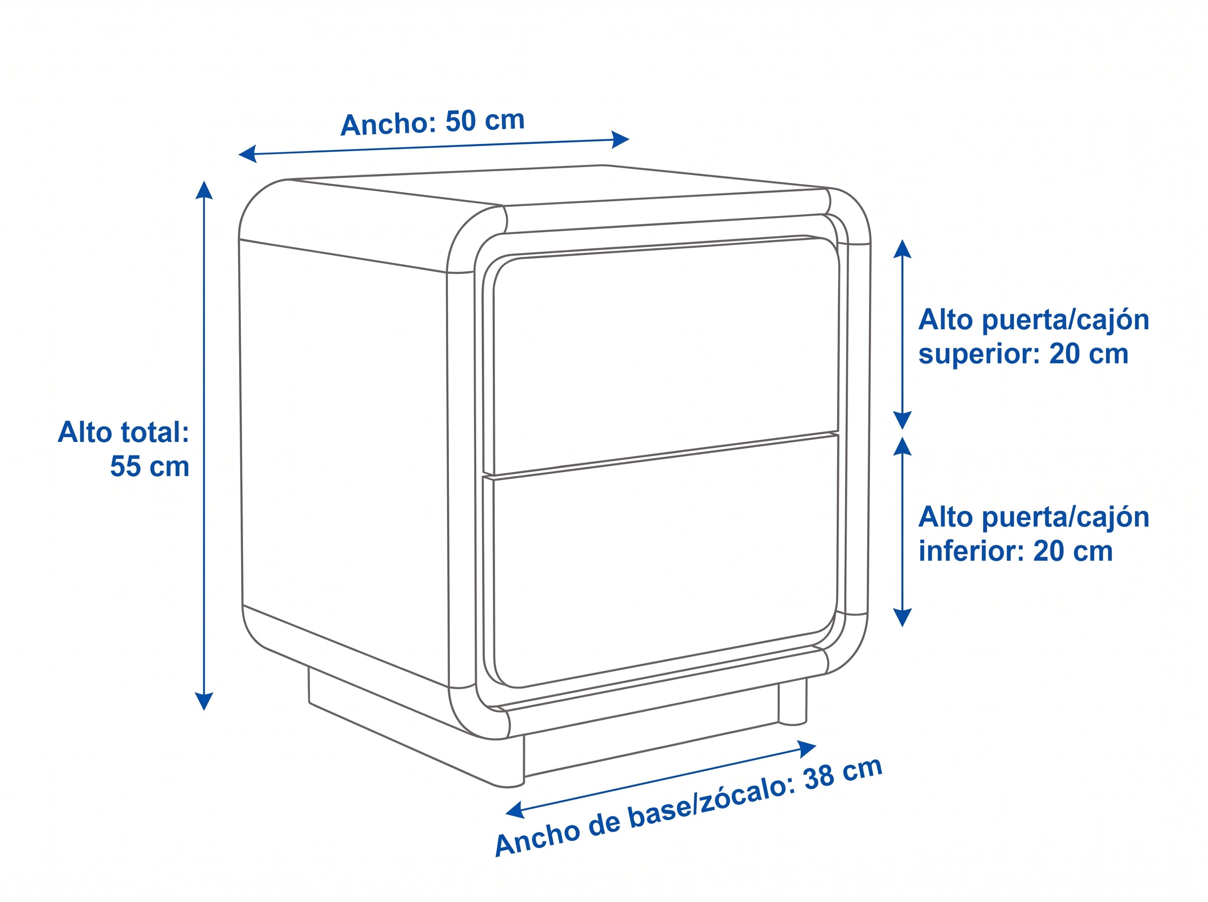 Dimensiones — VELADOR ZENIT
