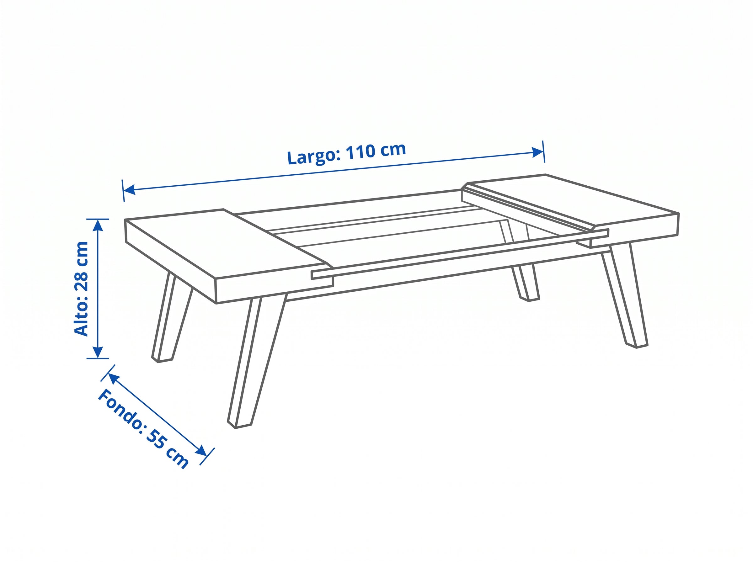 Dimensiones — MESA CENTRAL PUYANGO