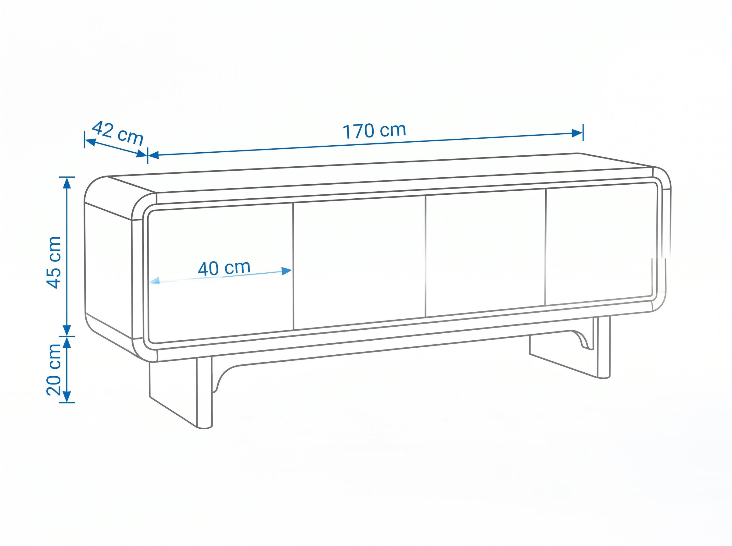 Dimensiones — MUEBLE TV ZENIT