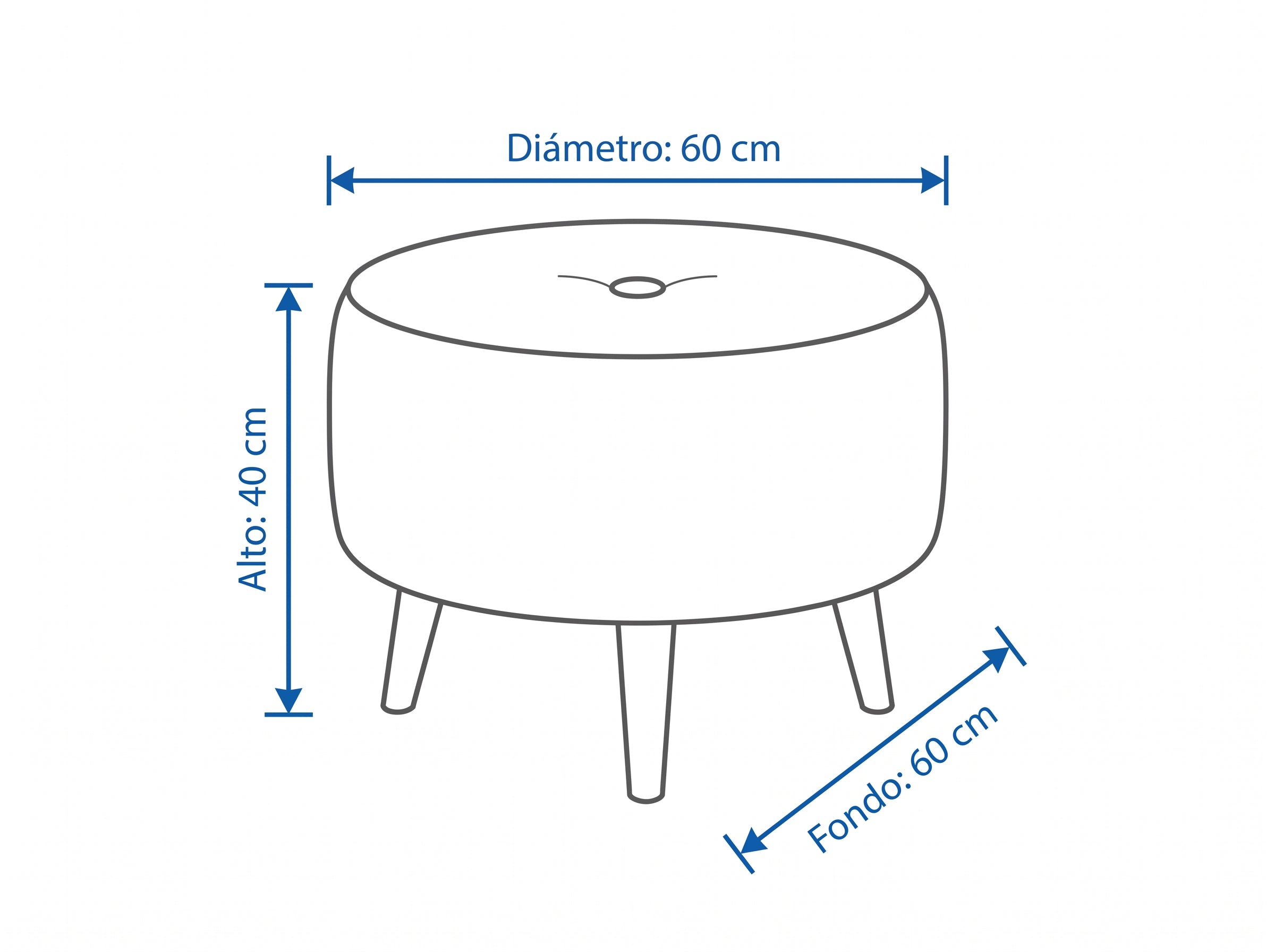 Dimensiones — PUFF ARRAYANES