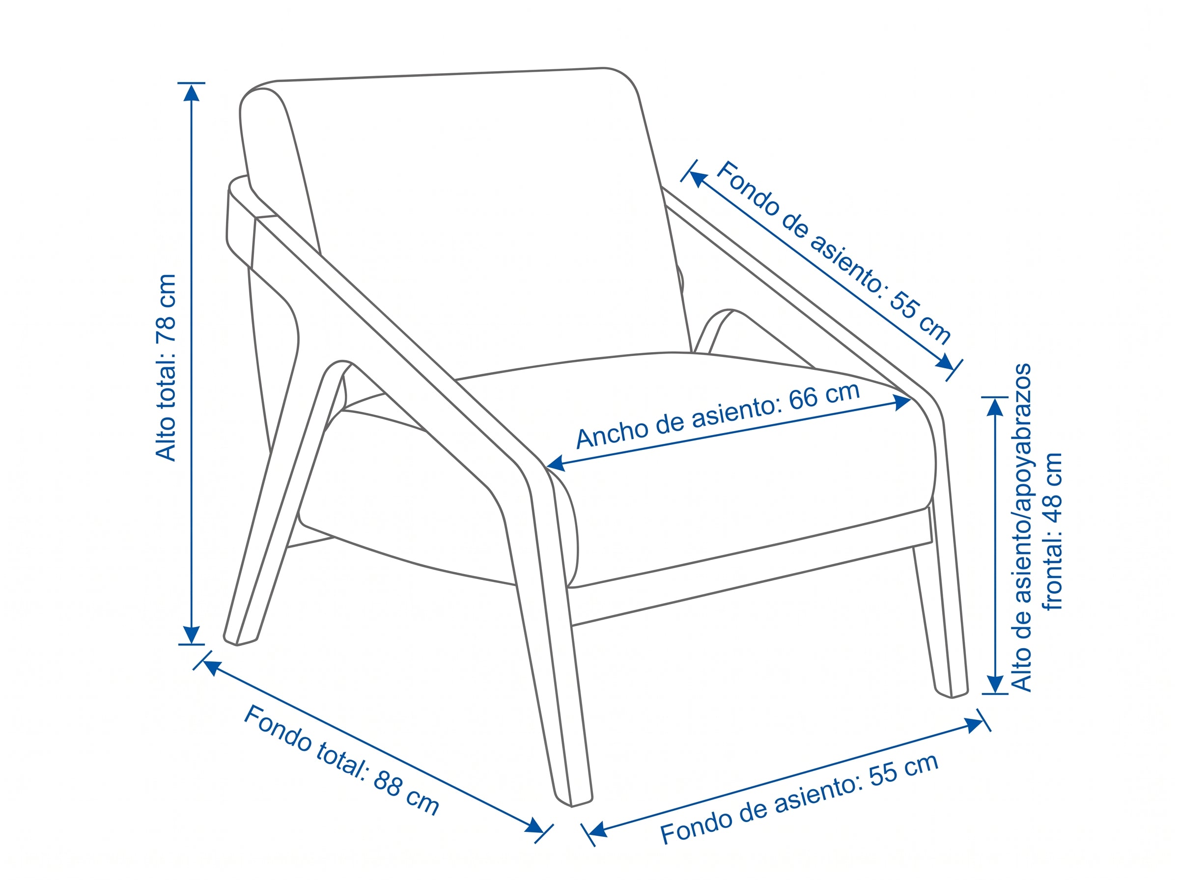 Dimensiones — BUTACA COJIMIES